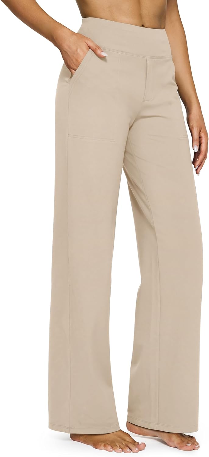 G4Free EverGoing Yoga Pants for Women with Pockets and Comfort