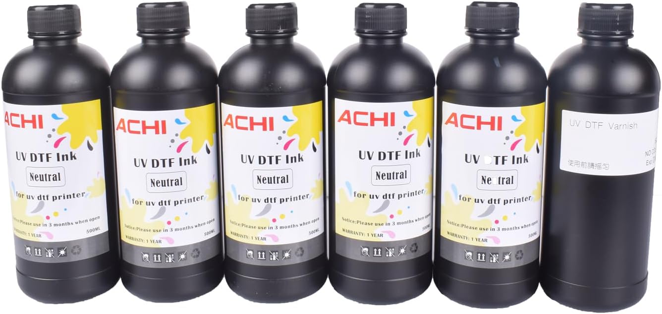 US Stock UV DTF Ink + Varnish Set - ACHI Shine