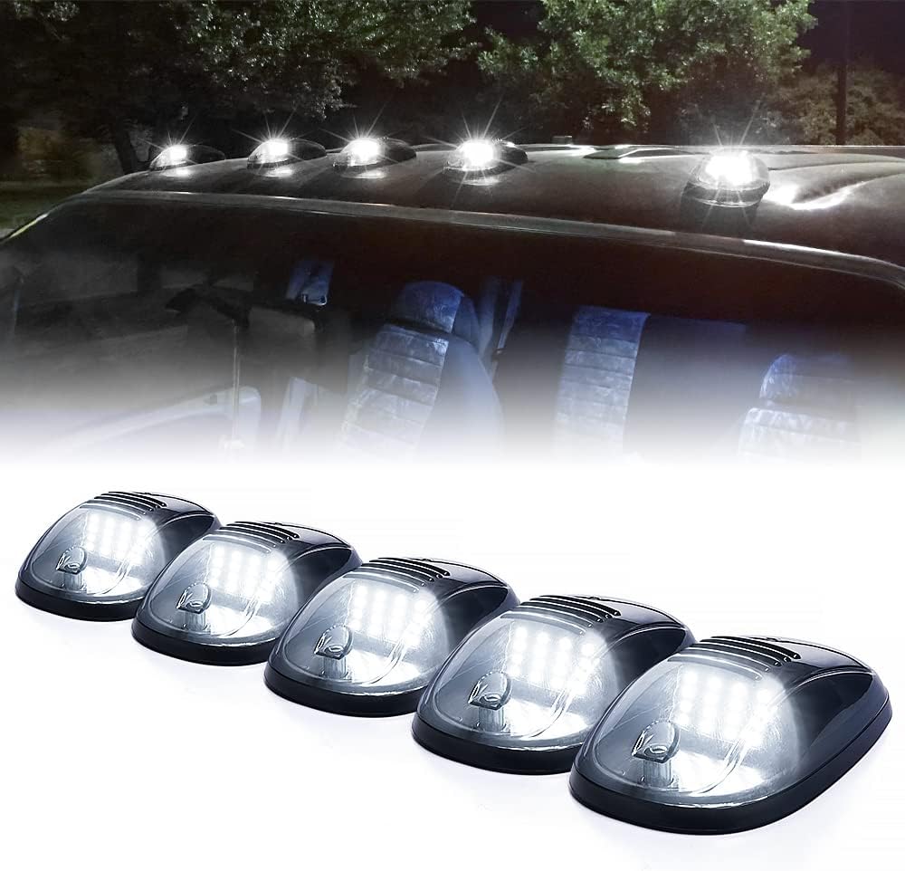 Xprite Smoke Lens Rooftop Cab Clearance Light Kit for Trucks