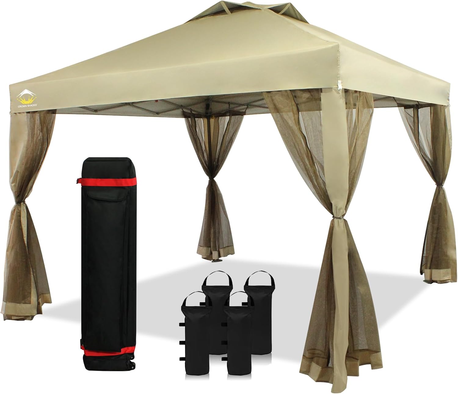 CROWN SHADES 10x10 Pop Up Canopy: Ultimate Patio Shade