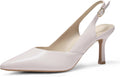 Women's Slingback Kitten Heels Closed Pointed Toe Pumps (Style MY4J)