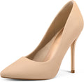 mysoft Womens High Heels Pumps Pointed Toe Stiletto 4in (Style KCQM)