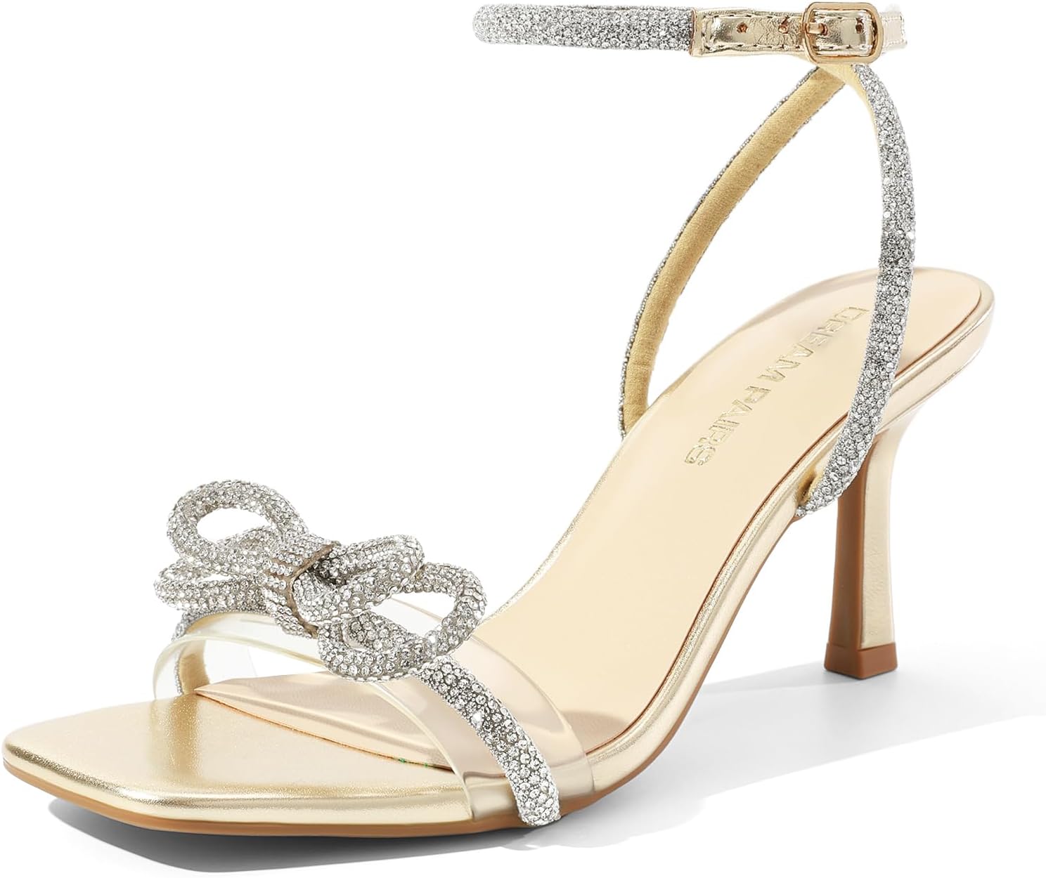 DREAM PAIRS Women's Double Bowknots Heels for Parties & Weddings