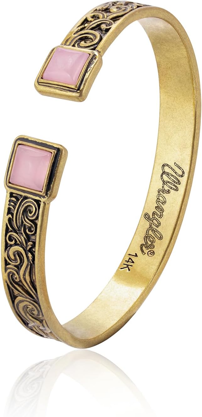 Montana West Wrangler Cuff Bracelet for Women with Turquoise