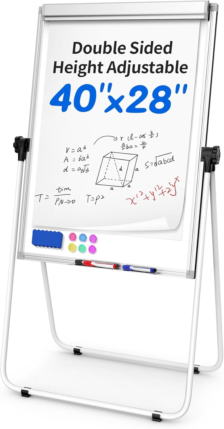 U-Stand Double Sided Magnetic Dry Erase Easel for Presentations