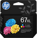 HP 67XL Tri-Color High-Yield Ink Cartridge - Larger Capacity