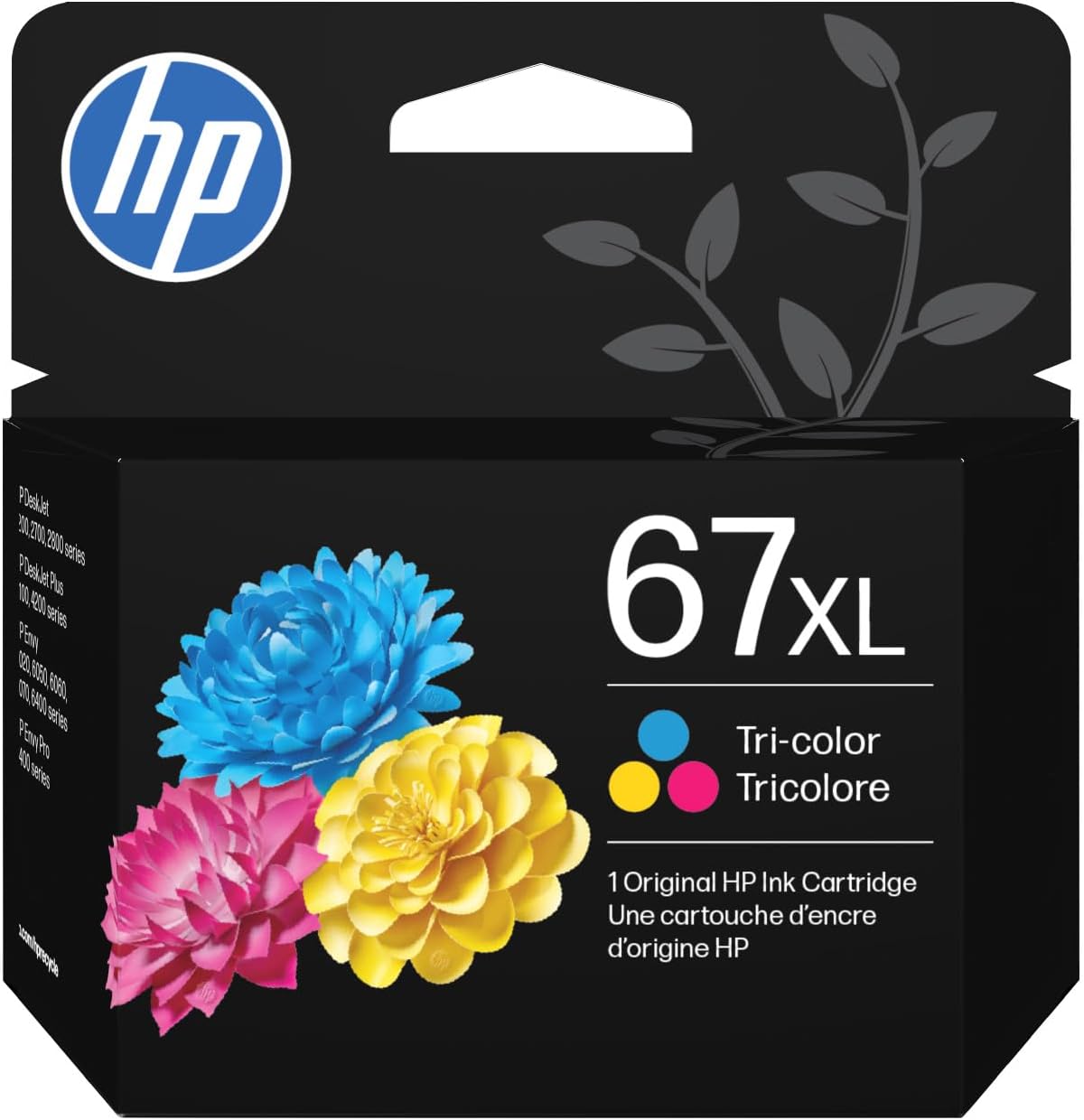 HP 67XL Tri-Color High-Yield Ink Cartridge for DeskJet & Envy