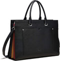 CLUCI Leather Briefcase for Women Laptop 15.6 in - Professional