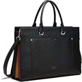 CLUCI Leather Briefcase for Women Laptop 15.6 Inch Slim Bag