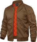 TACVASEN Men's Bomber Jacket - Warm Lightweight Windbreaker pencil