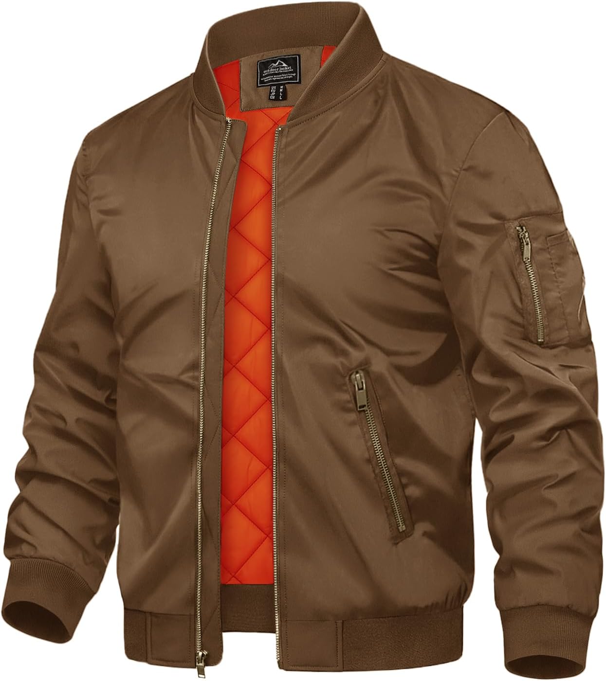 TACVASEN Men's Bomber Jacket - Stylish Fall Winter Windbreaker