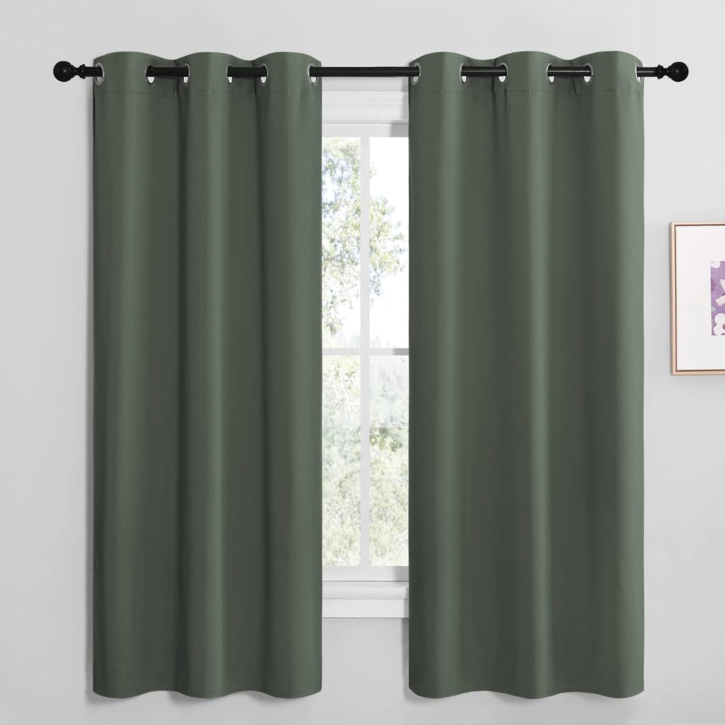 NICETOWN Blackout Curtain Panels for Dining Room, 42 by 68-Inch