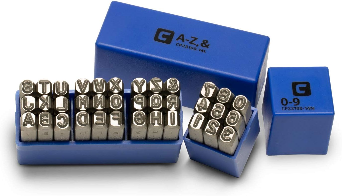 Capri Tools 1/4 in. Letter and Number Stamp Set for Precision