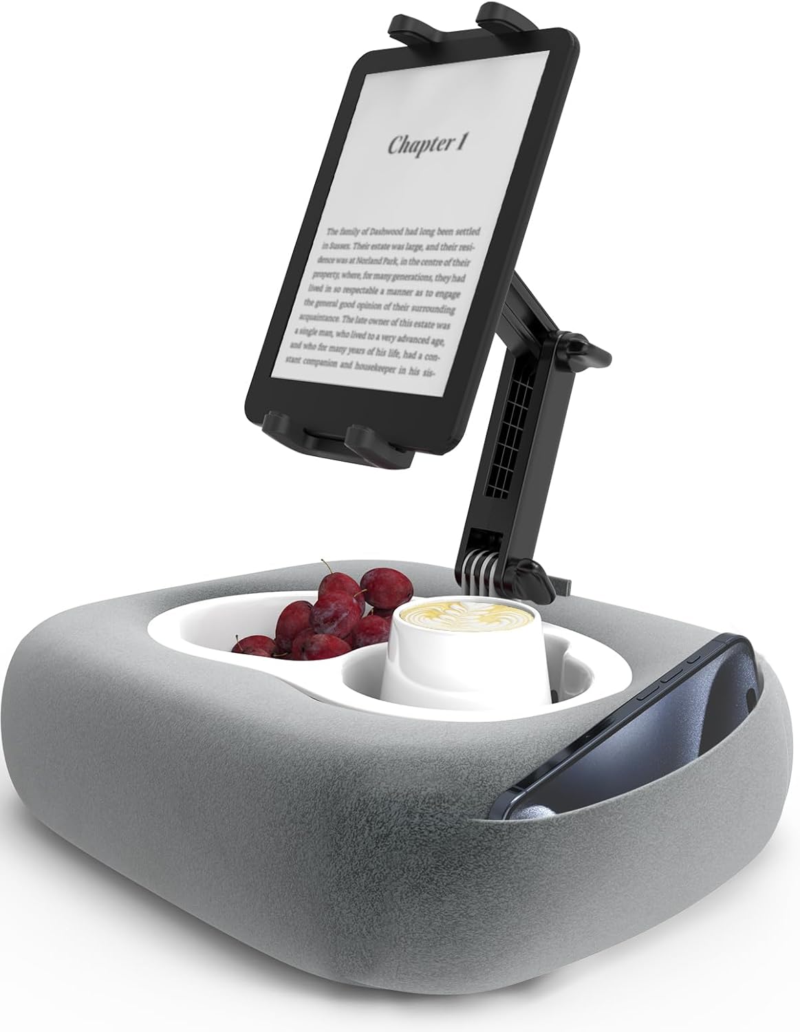 Tablet Pillow Stand with Adjustable Arm for 4-13in Devices