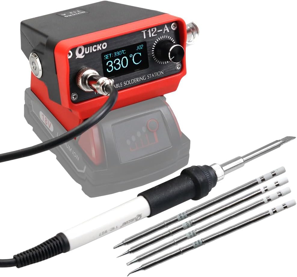 Cordless Soldering Iron Station for Milwaukee Battery 18/20V