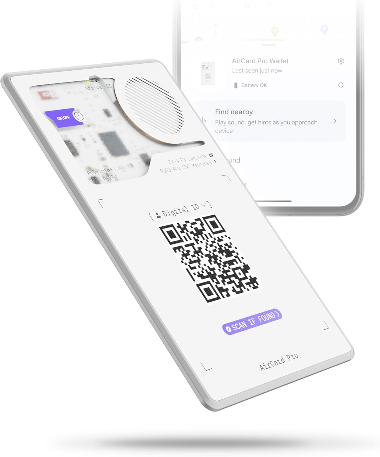Rolling Square AirCard Pro Bluetooth Tracker Card for Android