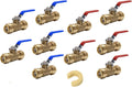3/4 in Push-Fit Full Port Ball Valves Pack of 10 - Quick Install