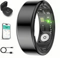 Smart Ring for Men Women with Black Charging Box - Health & Activity