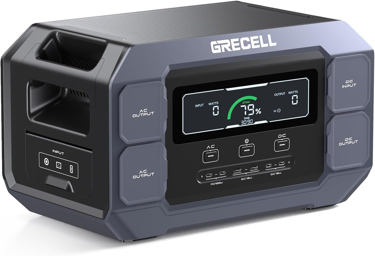 GRECELL 1126Wh Solar Generator: Fast Charge & Reliable Power