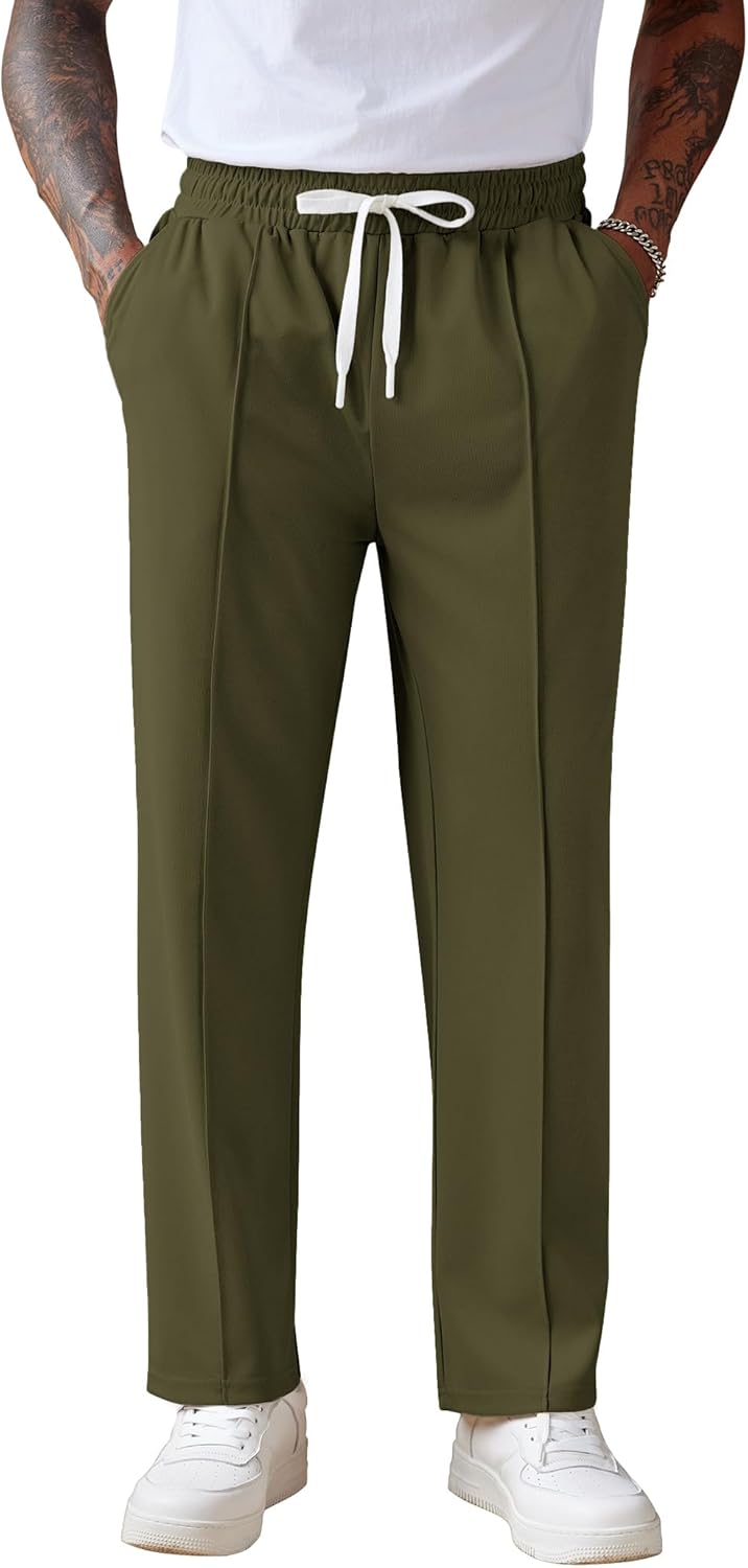 COOFANDY Men's Knit Sweatpants Lightweight Casual Jogger Pants