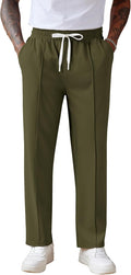 COOFANDY Men's Knit Sweatpants Lightweight Open Bottom Casual Pants 3%