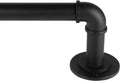 Industrial Curtain Rods for Windows 35 to 75 in - Blackout Wrap Around