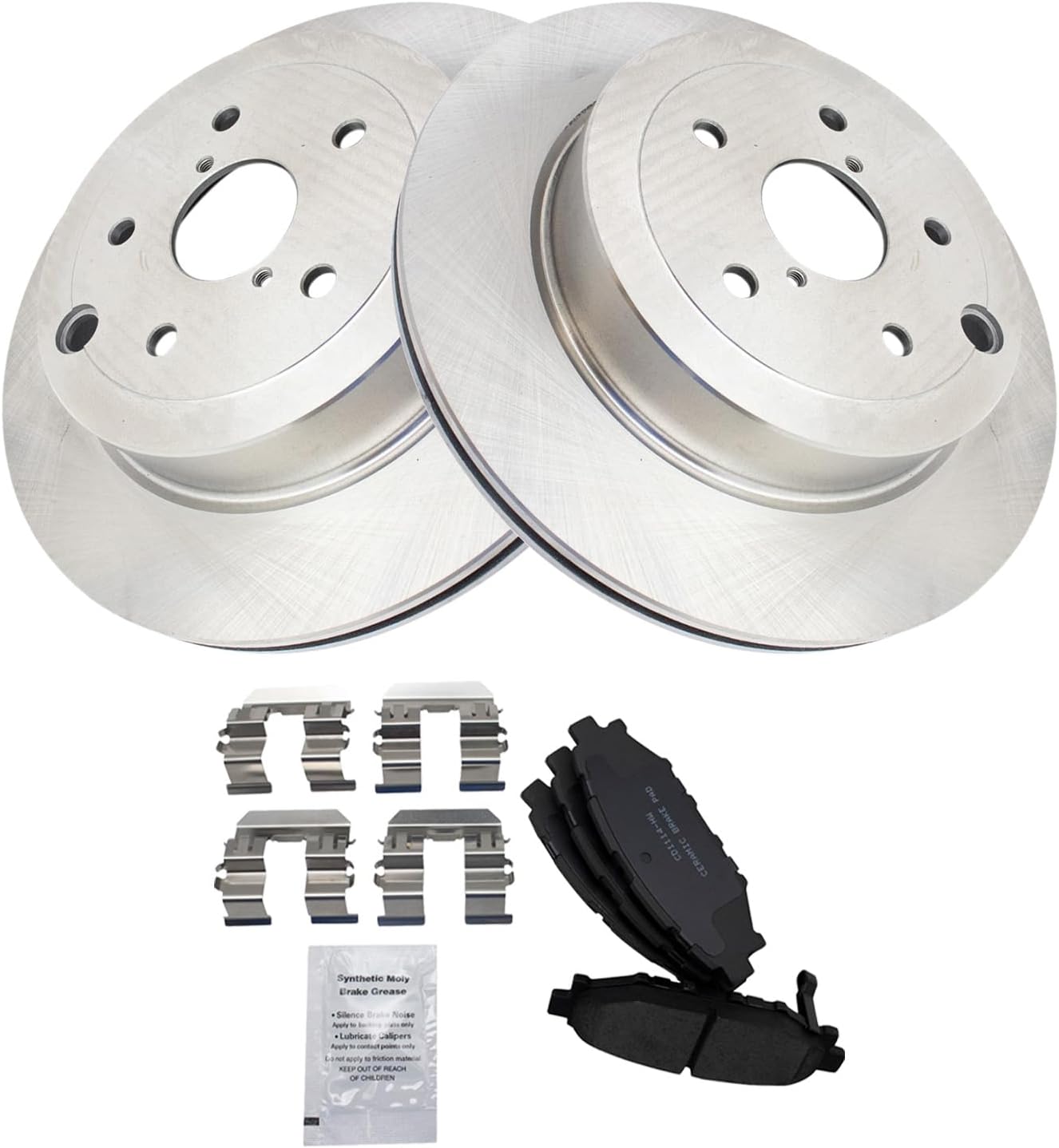 Complete Ceramic Rear Brake Pad & Rotor Kit for Subaru Impreza