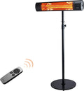 EAST OAK Patio Heater Wall Mounted & Standing 1500W - Fast Infrared
