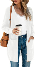 TASAMO Kimono Cardigan Long Sleeve Open Front - Soft Oversized Knit
