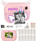 Instant Print Camera for Kids with 12 Rolls Refill Paper - Fun First
