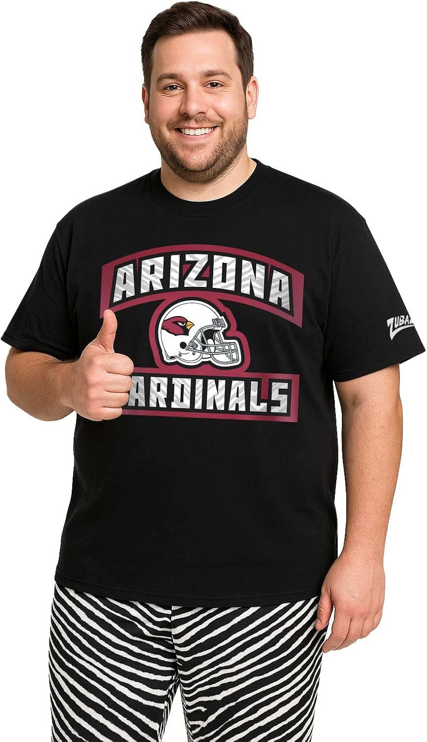 Zubaz NFL Teams Men's Short Sleeve Graphic T-Shirt for Fans
