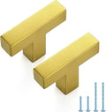 JOY DECOR 20 Pack Gold Cabinet Handles - Sleek Square Pulls