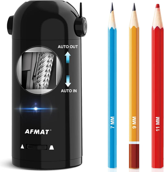 AFMAT Electric Pencil Sharpener for Classroom Use, Auto Feed