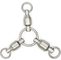 BLUEWING Ball Bearing 3-Way Swivels Fishing - Smooth Rotation Tackle