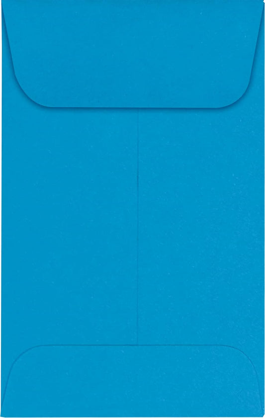 LUXPaper Coin Envelopes for Crafts and Small Items - Pool Blue