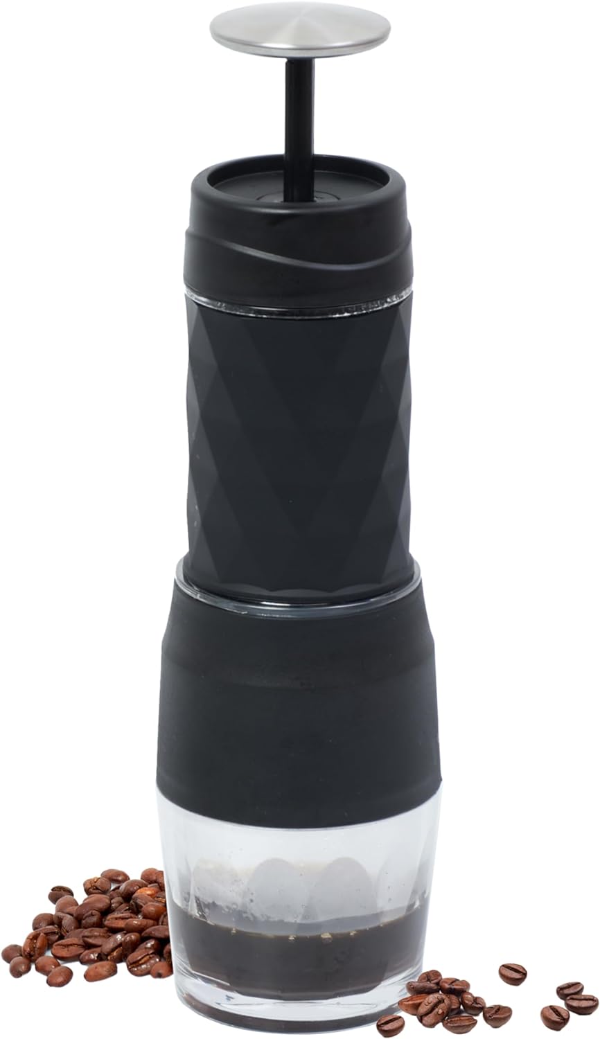 2LB Depot Portable Espresso Maker - Authentic Espresso Anywhere - 18 Bar Pressure, Compact - Ideal On-The-Go!