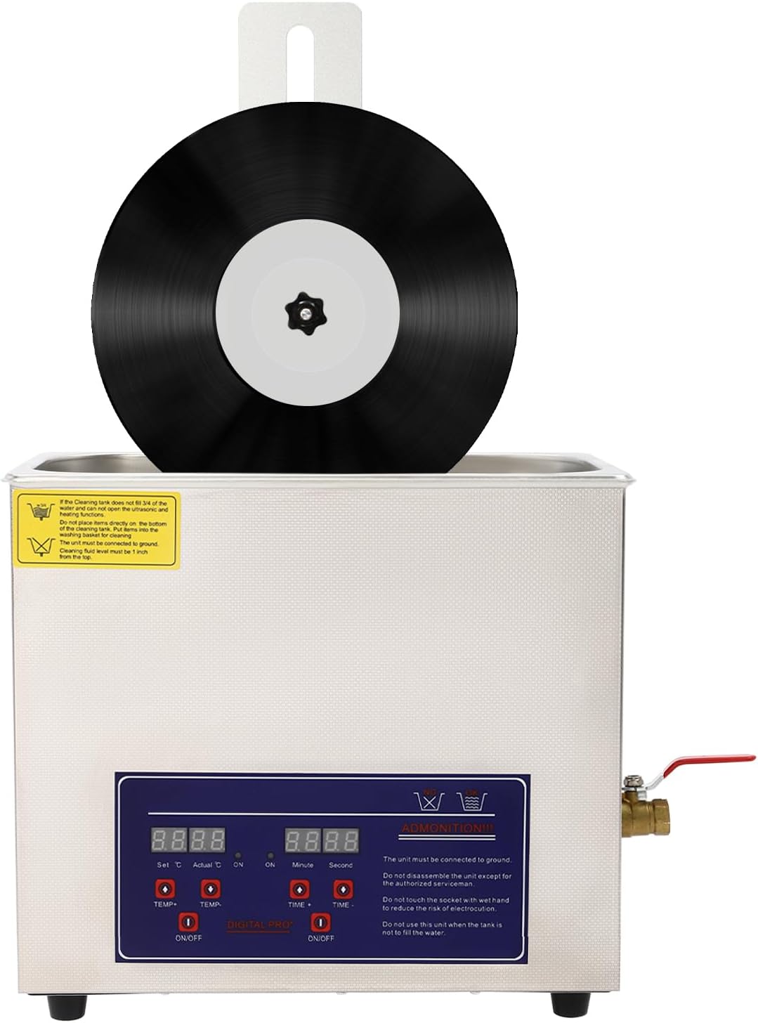 6.5L Ultrasonic Vinyl Record Cleaner Machine for Home Use
