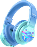 Kids Bluetooth Headphones with LED Lights and Volume Limit - Safe 85H