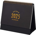 Small Desk Calendar 2025 Standing Flip Desk Calendar - Compact Monthly