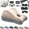 Instalnately Perfect Position Pillow Beige Set - Low Profile Couples