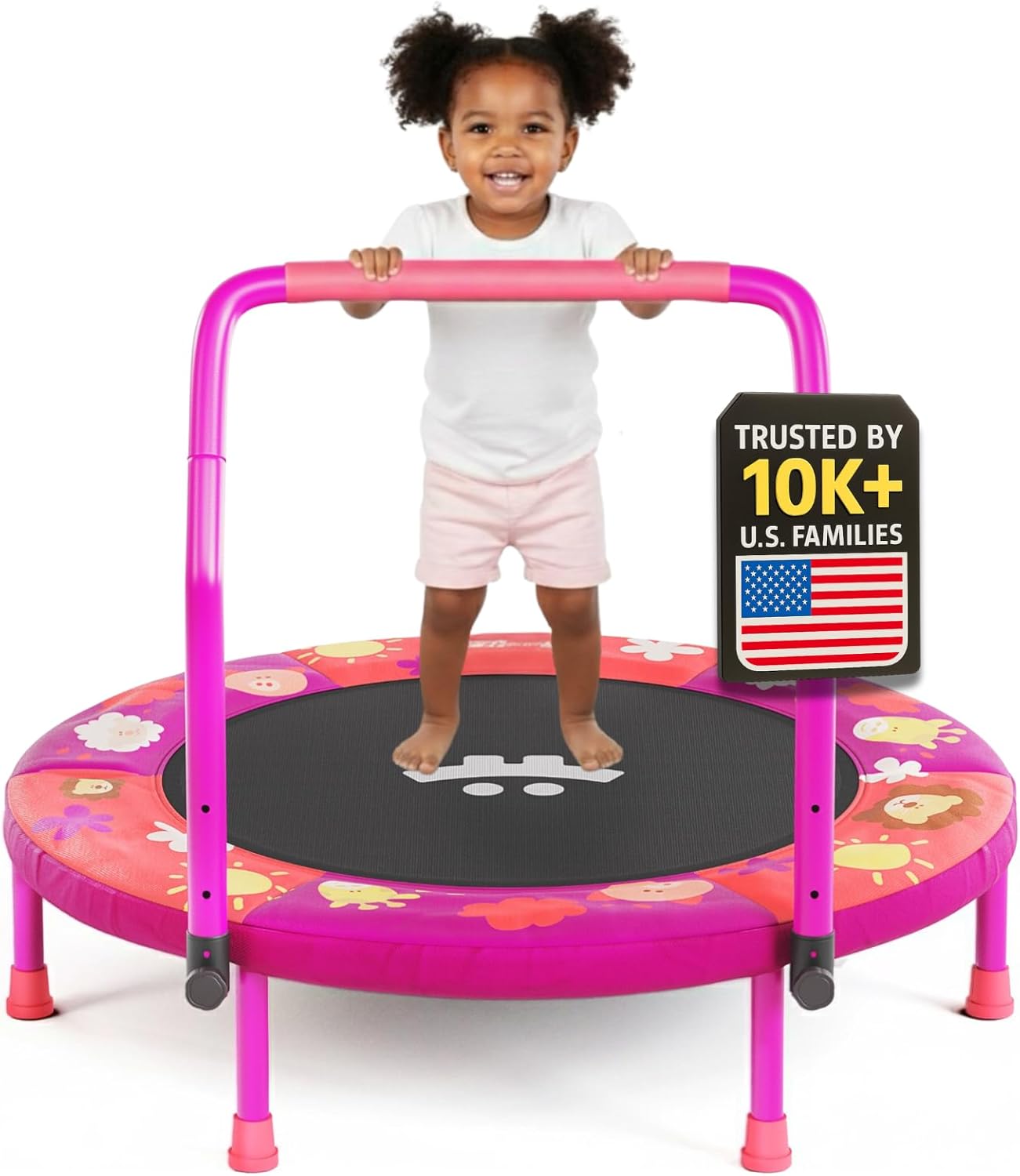 Happin 36ft' Indoor Trampoline for Kids with Safe Design