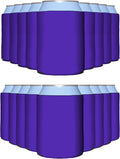 PartyPrints 200 Pack Purple Blank Can Cooler Sleeves - Customizable