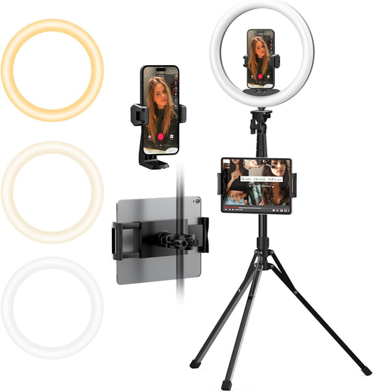 UBeesize 12 Ring Light with 74 Extendable Tripod Stand