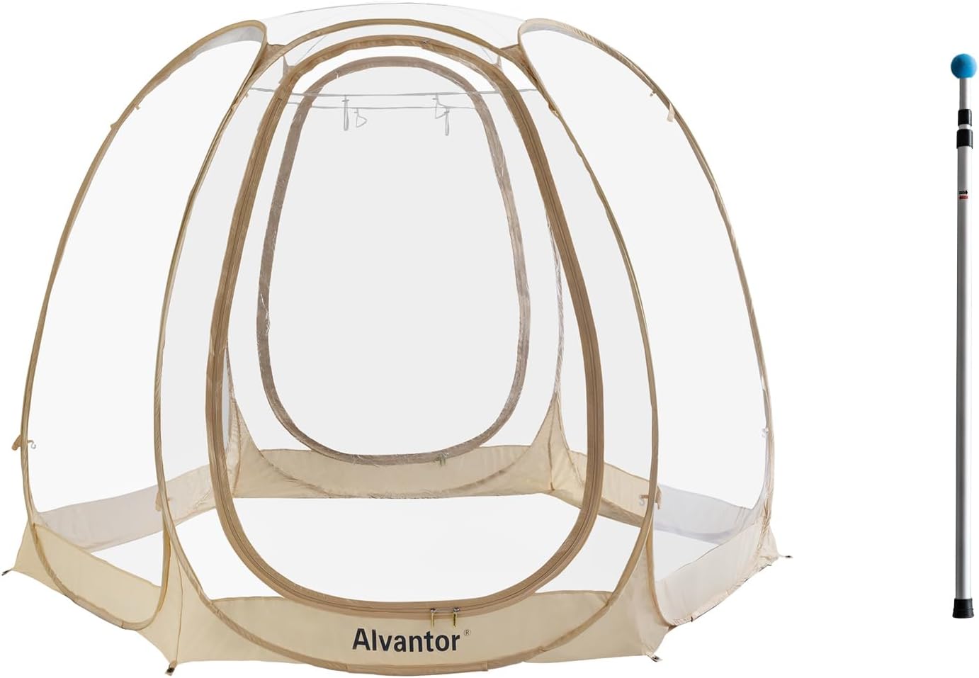 Alvantor Pop Up Bubble Tent - Instant Cold Protection - Beige