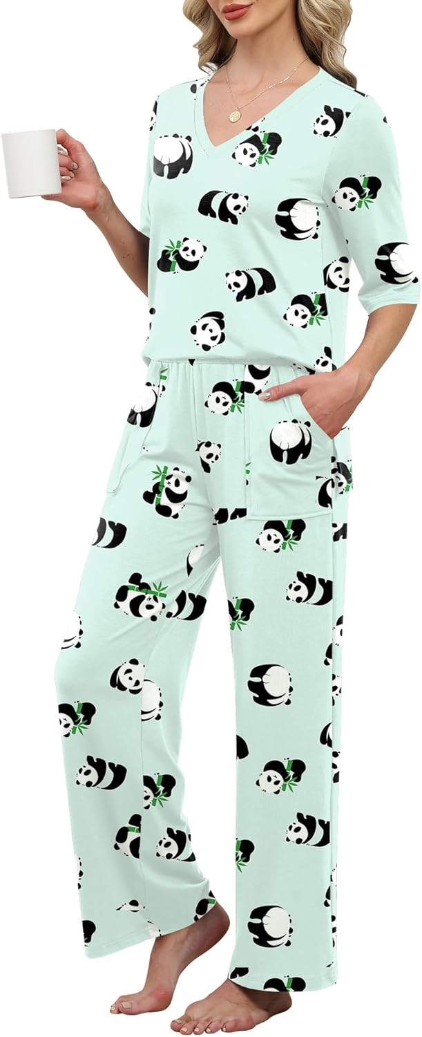 LOMON Women's 2 Piece Lounge Pajama Sets for Comfort and Style