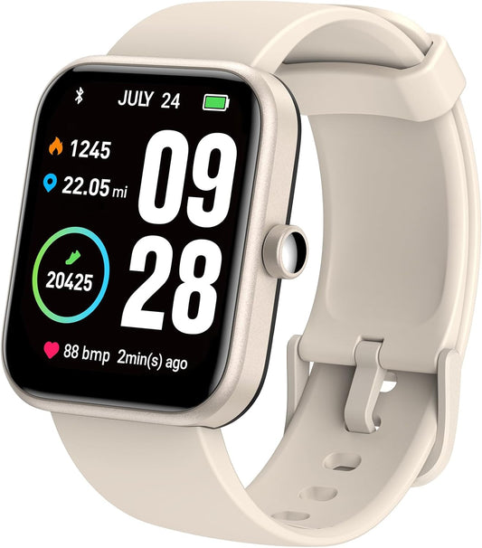 TOZO S2 Smart Watch: Alexa, Heart Rate, Blood Oxygen, Sleep Analyzer