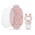 Baby Fruit Food Feeder & Silicone Freezer Nibble Tray Combo - Teething