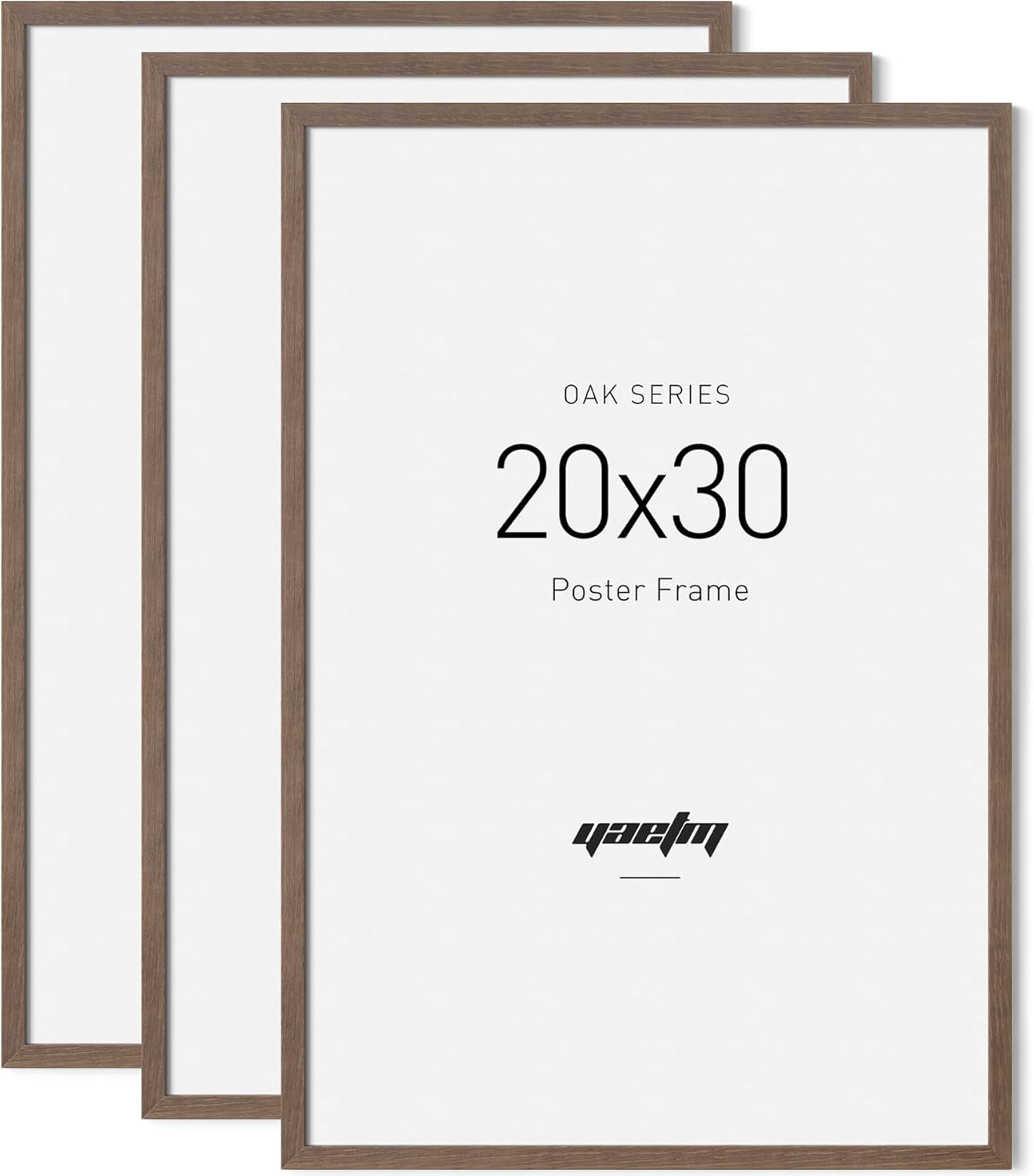 Yaetm Minimalist 20x30 Frame Set - Elegant Walnut Wood Design