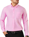 Oxford Dress Shirts for Men Big and Tall XXL-6XLT - Classic Button