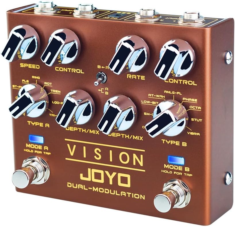 JOYO Modulation Multi Effects Pedal with Dual Channel Stereo Output